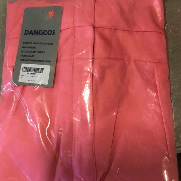 size L DANGCOS Pink Jumpsuit 70s 80s Outfits for Women - Picture 2 of 6